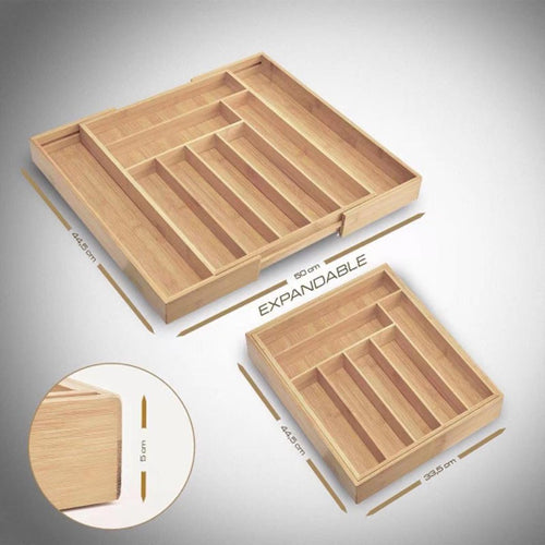 FlexStore™ Bamboo Drawer Organizer