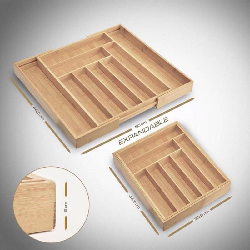 FlexStore™ Bamboo Drawer Organizer