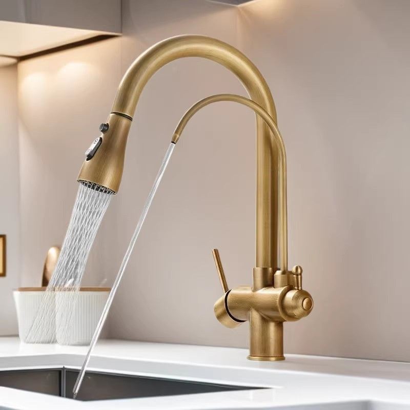 HeritageFlow™ Copper Kitchen Faucet