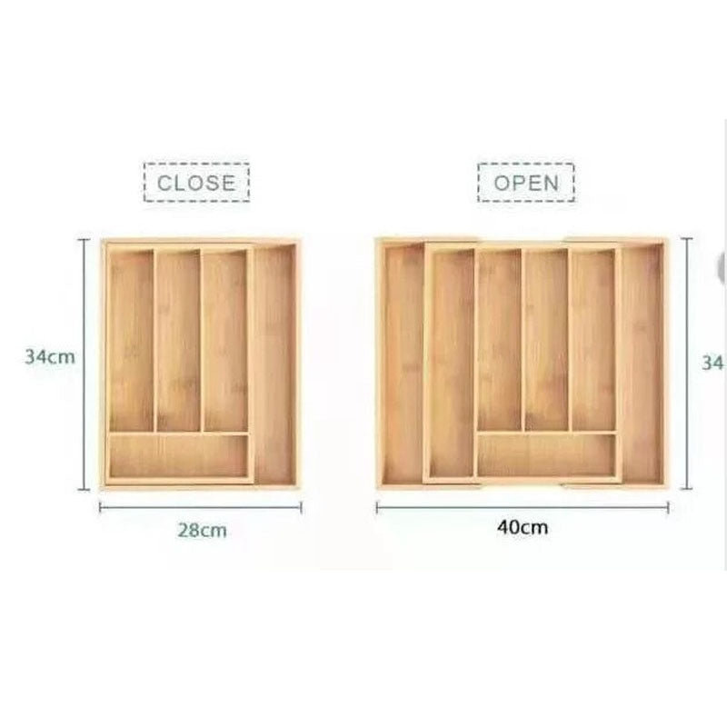 FlexStore™ Bamboo Drawer Organizer