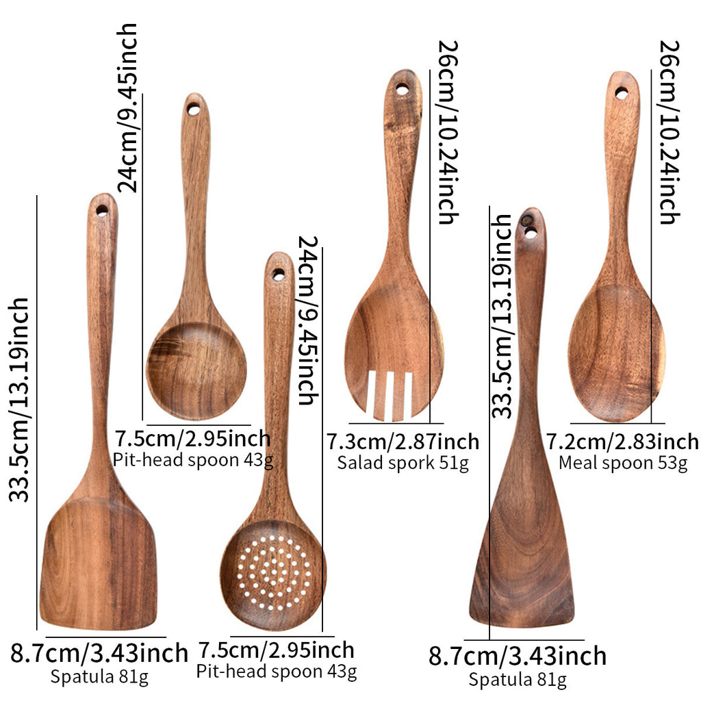 TimberChef™ Premium Wooden Utensils