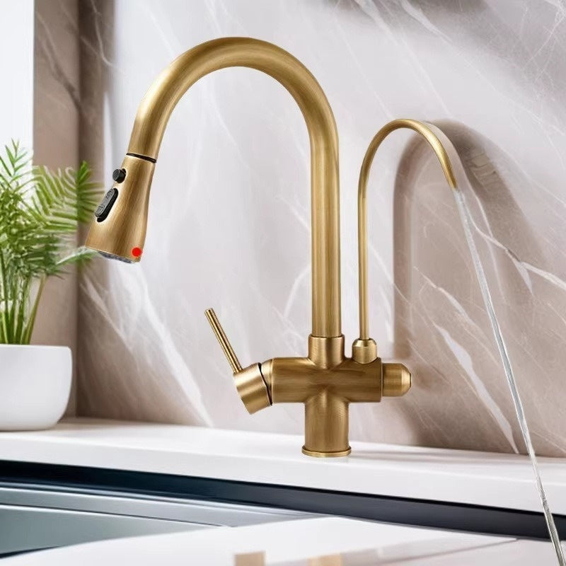 HeritageFlow™ Copper Kitchen Faucet
