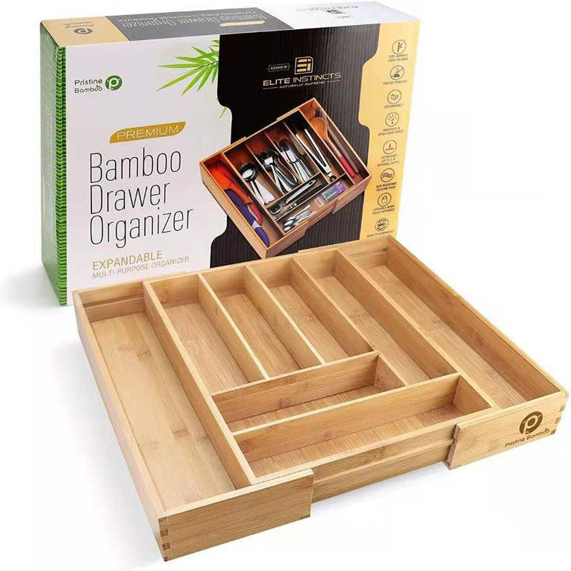 FlexStore™ Bamboo Drawer Organizer