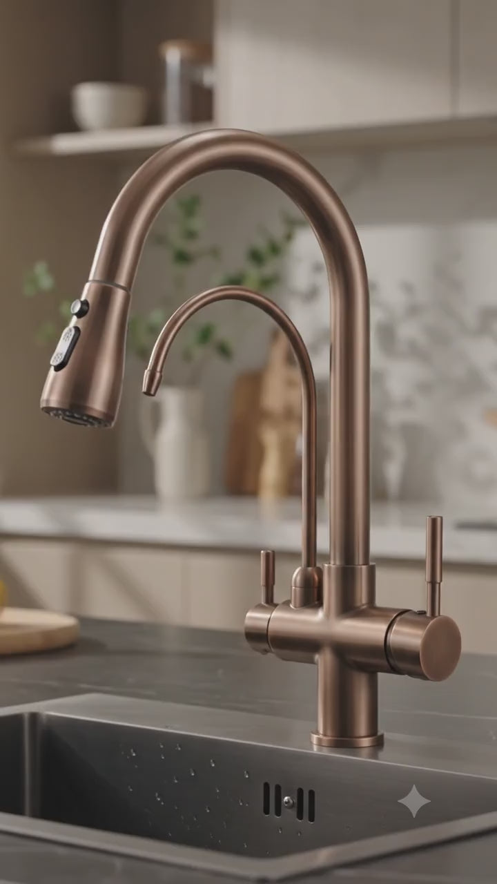 HeritageFlow™ Copper Kitchen Faucet